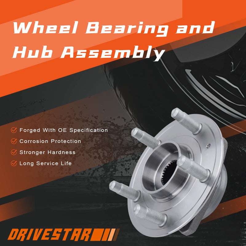 DRIVESTAR 513282 Wheel Hub & Bearing Assembly Front/Rear w/ABS Encoder for 2008-2019 Cadillac CTS/2018-19 XTS, 2010 11 12 13 14 15 2016 Chevy Camaro/2018-19 Impala - Image 4